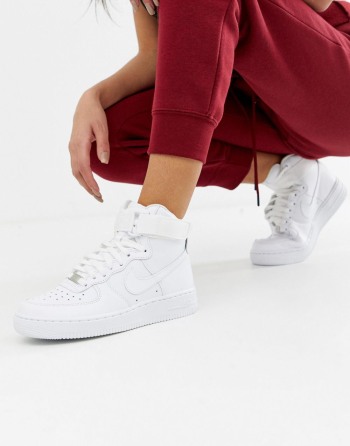 Nike Air Force 1 Hi Bijele - Ženske Tenisice | 15307SNHX